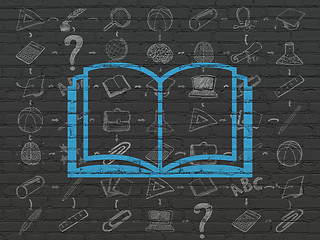 Image showing Learning concept: Book on wall background