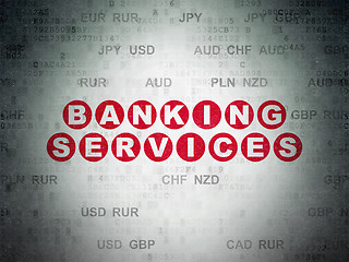 Image showing Banking concept: Banking Services on Digital Paper background