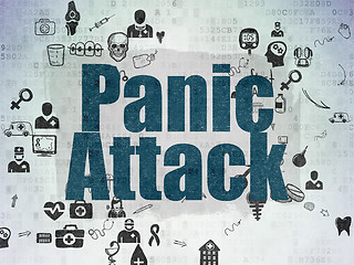 Image showing Healthcare concept: Panic Attack on Digital Paper background