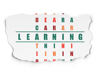 Image showing Education concept: Learning in Crossword Puzzle