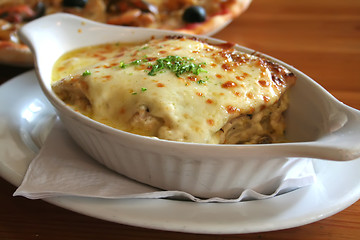 Image showing Baked lasagna