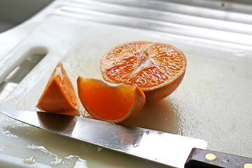 Image showing Cut oranges
