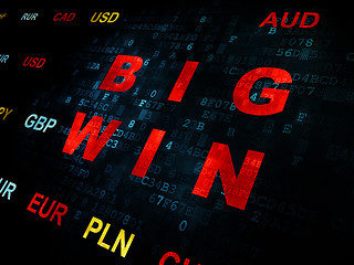 Image showing Business concept: Big Win on Digital background