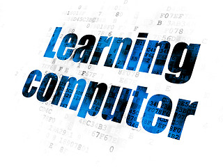 Image showing Learning concept: Learning Computer on Digital background