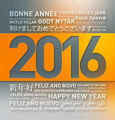 Image showing Happy new year from the world