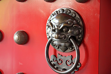 Image showing Chinese door knocker