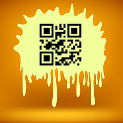 Image showing Yellow Blot with QR Code