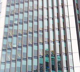 Image showing new building in london skyscraper      financial district and wi