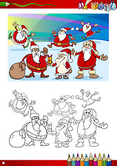 Image showing christmas coloring page