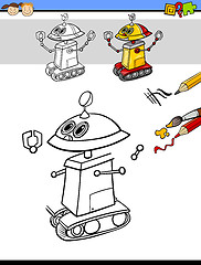 Image showing drawing and coloring task for kids