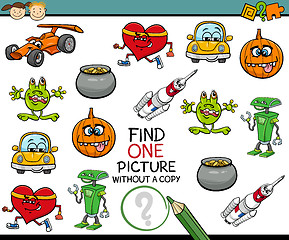 Image showing find single picture preschool task