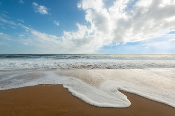 Image showing Waves on the beach