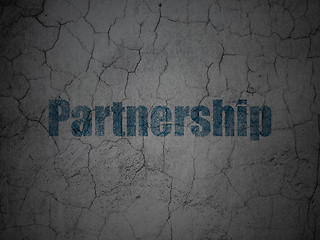 Image showing Finance concept: Partnership on grunge wall background