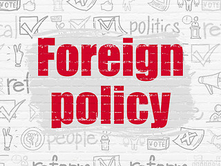 Image showing Politics concept: Foreign Policy on wall background