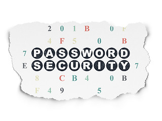 Image showing Safety concept: Password Security on Torn Paper background