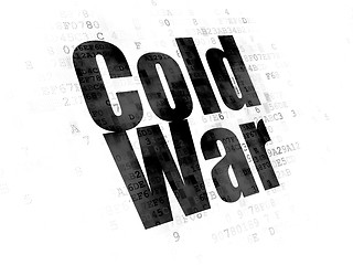 Image showing Political concept: Cold War on Digital background