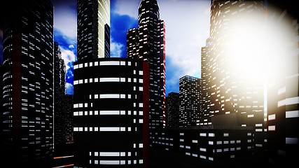 Image showing metropolis - panoramic view