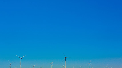 Image showing Eco power, wind turbines