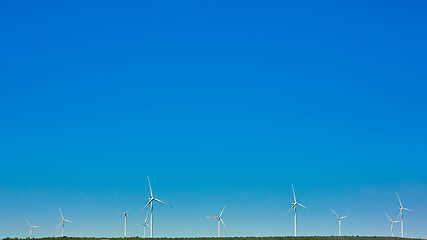 Image showing Eco power, wind turbines