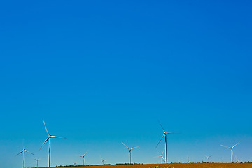 Image showing Eco power, wind turbines