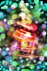 Image showing christmas lights background