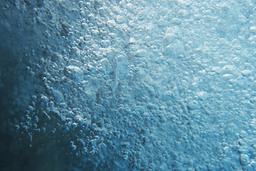 Image showing blue water bubble and oxygen texture