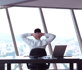 Image showing young business man at office