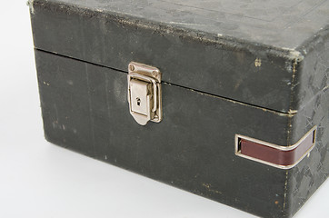 Image showing he castle and old gramophone needles compartment close-up