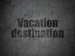 Image showing Tourism concept: Vacation Destination on grunge wall background