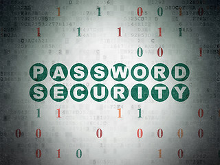 Image showing Security concept: Password Security on Digital Paper background