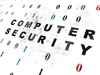 Image showing Safety concept: Computer Security on Digital background