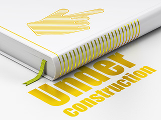 Image showing Web design concept: book Mouse Cursor, Under Construction on white background