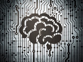 Image showing Healthcare concept: circuit board with Brain