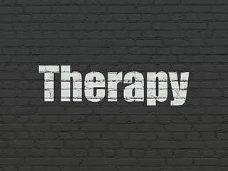 Image showing Medicine concept: Therapy on wall background