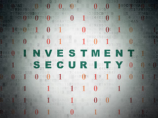 Image showing Security concept: Investment Security on Digital Paper background