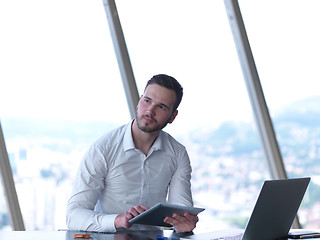 Image showing young business man at office