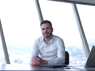 Image showing young business man at office