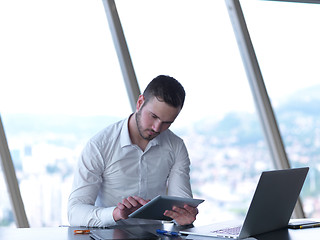 Image showing young business man at office