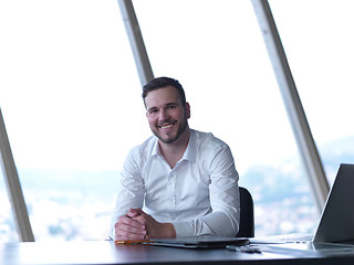 Image showing young business man at office