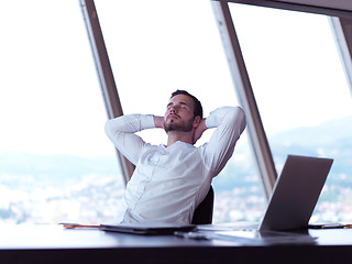 Image showing young business man at office