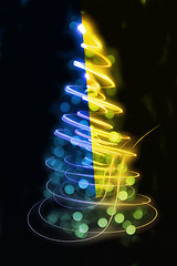 Image showing christmas tree from lights