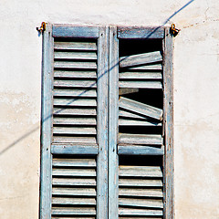 Image showing in europe italy milan old architecture and venetian blind wall