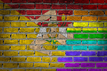 Image showing Dark brick wall - Sicily