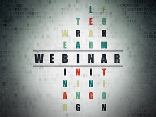 Image showing Education concept: Webinar in Crossword Puzzle