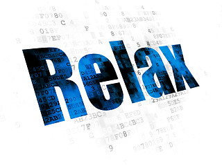 Image showing Entertainment, concept: Relax on Digital background