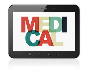 Image showing Health concept: Tablet Computer with Medical on  display