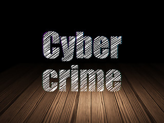 Image showing Safety concept: Cyber Crime in grunge dark room