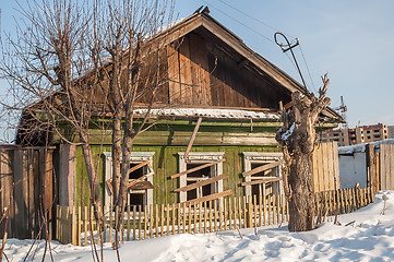 Image showing Abandoned old house in Tyumen. Russia