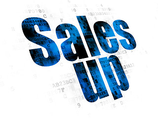 Image showing Marketing concept: Sales Up on Digital background