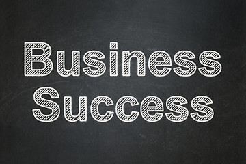Image showing Business concept: Business Success on chalkboard background